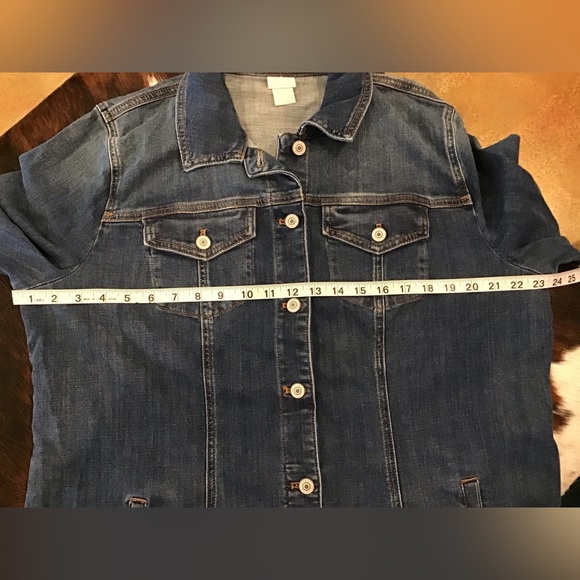 Chico’s Denim Jacket size 3 - Picture 8 of 8
